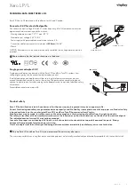 Preview for 3 page of visplay Xero L P/L Assembly And Operating Instructions Manual