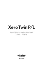 visplay Xero Twin P/L Assembly And Operating Instructions Manual preview