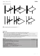 Preview for 9 page of visplay Xero Twin P/L Assembly And Operating Instructions Manual