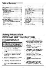 Preview for 2 page of Vissani 1006710520 Use And Care Manual