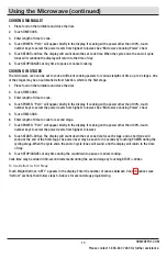 Preview for 13 page of Vissani 1006710520 Use And Care Manual