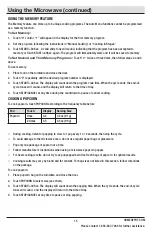 Preview for 15 page of Vissani 1006710520 Use And Care Manual