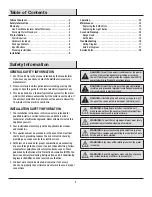 Preview for 2 page of Vissani 654OVSN017STS Use And Care Manual