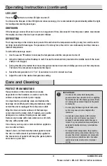 Preview for 11 page of Vissani HVBC430ST Use And Care Manual