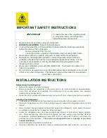 Preview for 6 page of Vissani HVDR430BE Instruction Manual