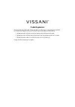 Предварительный просмотр 2 страницы Vissani HVM1110B Instruction Manual