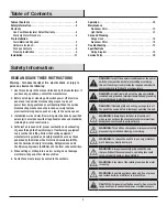 Preview for 2 page of Vissani QR027 Use And Care Manual