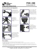 Preview for 2 page of Vista Pro PDK-250 Operating Instructions