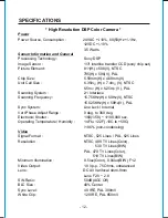 Preview for 17 page of Vista 1/3" EX-VIEW CCD COLOR CAMERA Installation Instructions Manual