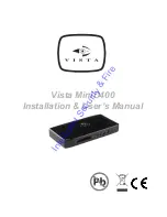 Preview for 1 page of Vista MiniD400 Installation & User Manual