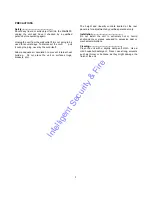 Preview for 3 page of Vista MiniD400 Installation & User Manual