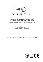 Vista SmartDisc 02 VLS-02DR Series Installation Instructions Manual preview