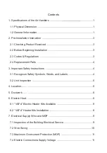 Предварительный просмотр 3 страницы Vista VAF-24A308I Owner'S Manual