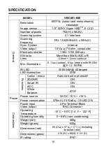 Preview for 10 page of Vista VBC400-600 Installation And User Manual