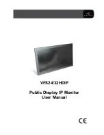 Preview for 1 page of Vista VFS24/32HDIP User Manual