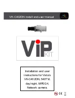 Preview for 1 page of Vista VK-C402DN Install And User Manual