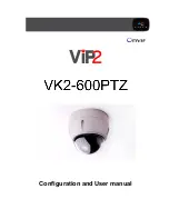 Vista VK2-600PTZ Configuration And User Manual preview