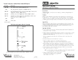 VistaLab MLA pipette MLA 1061 Operator'S Manual предпросмотр