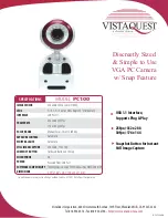 Preview for 1 page of VistaQuest VQ PC100 Specification Sheet