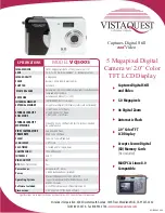 Preview for 1 page of VistaQuest VQ5005 Specification Sheet