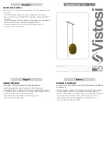 Preview for 1 page of Vistosi DAMASCO AP P KIT Assembly Instruction