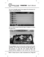 Предварительный просмотр 20 страницы Visual Land Phantom Elite Series User Manual