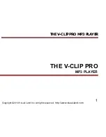 Предварительный просмотр 1 страницы Visual Land THE V-CLIP PRO User Manual