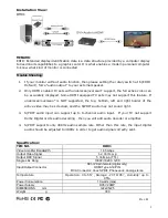 Preview for 2 page of Visus DH01 User Manual