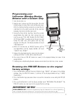 Preview for 9 page of Vita-Mix ADVANCE PERFORMANCE BEVERAGE BLENDING ALL MODELS Use And Care Manual