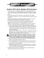 Предварительный просмотр 6 страницы Vita-Mix BARBOSS MP Owner'S Manual