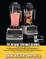 Vita-Mix Drink Machine Two-Speed DM Brochure & Specs preview