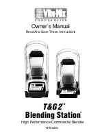 Vita-Mix T&G2 Blending Station Owner'S Manual preview