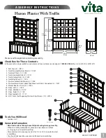 Предварительный просмотр 1 страницы vita Huron Planter With Trellis Assembly Instructions