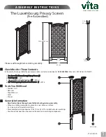 vita The Luxembourg Assembly Instructions предпросмотр