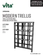 Предварительный просмотр 1 страницы vita URBANA MODERN TRELLIS VT17531 Assembly Manual