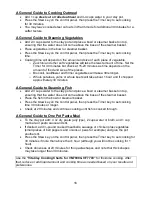 Preview for 16 page of VITACLAY VF7700-6 Operating And Care Instructions