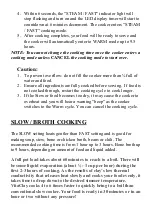 Preview for 10 page of VITACLAY VM7800-5 Operating And Care Instructions