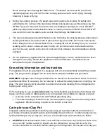 Preview for 5 page of VITACLAY VM7800 Operating And Care Instructions