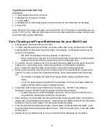 Preview for 19 page of VITACLAY VM7800 Operating And Care Instructions