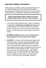 Preview for 4 page of VITACLAY VM7900-6 Operating And Care Instructions