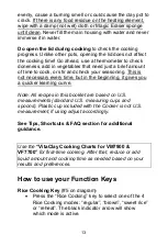 Preview for 14 page of VITACLAY VM7900-6 Operating And Care Instructions