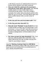Preview for 38 page of VITACLAY VM7900-6 Operating And Care Instructions