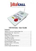 VitalCall EVE 3G Data User Manual preview