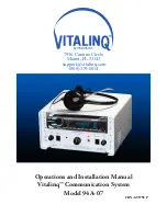 Vitalinq 94A-07 Operation And Installation Manual preview