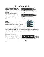 Предварительный просмотр 5 страницы VITALIS iV-1 User Manual