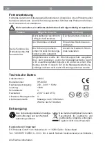 Предварительный просмотр 10 страницы Vitalmaxx 02844 Operating Instructions Manual