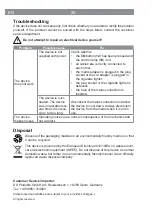 Preview for 20 page of Vitalmaxx 03213 Operating Instructions Manual