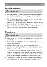 Предварительный просмотр 11 страницы Vitalmaxx 06200 Operating Instructions Manual