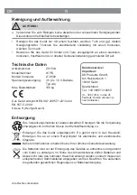 Предварительный просмотр 10 страницы Vitalmaxx 917FS Instruction Manual