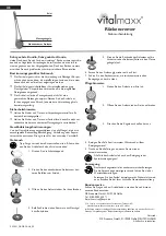 Vitalmaxx Back Creamer Operating Instructions предпросмотр